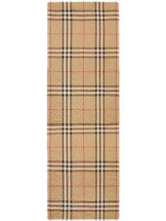 Burberry шарф в клетку Vintage Check с монограммой