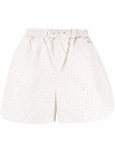 Fendi шорты с кулиской и принтом FF