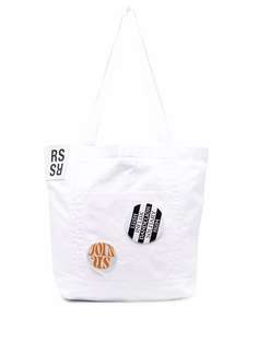 Raf Simons сумка-тоут с нашивкой-логотипом