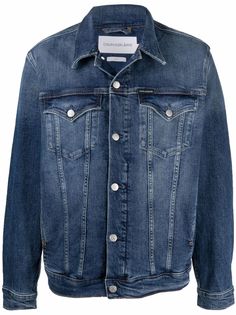 Calvin Klein Jeans джинсовая куртка с эффектом потертости