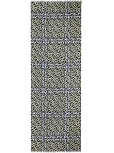 Burberry легкий шарф с монограммой