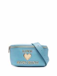 Love Moschino поясная сумка с тисненым логотипом