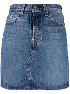 Levis джинсовая юбка с завышенной талией
