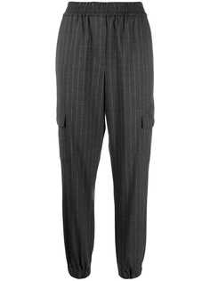 Brunello Cucinelli зауженные брюки в полоску