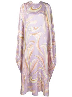 Emilio Pucci платье-кафтан с принтом Vortici