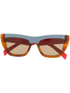 Marni Eyewear солнцезащитные очки в прямоугольной оправе