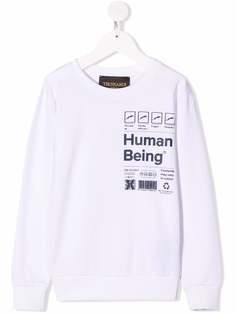 TRUSSARDI JUNIOR толстовка с принтом Human Being