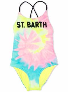 Mc2 Saint Barth Kids купальник с принтом тай-дай