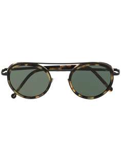 Cutler & Gross солнцезащитные очки в круглой оправе черепаховой расцветки