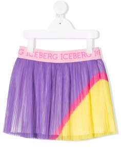 Iceberg Kids юбка из тюля с абстрактным принтом