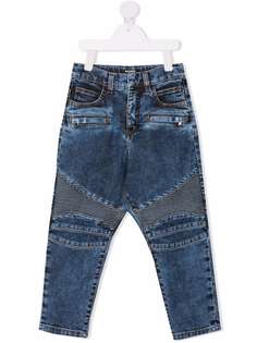 Balmain Kids байкерские джинсы