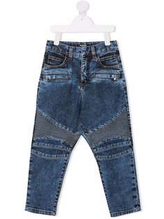 Balmain Kids байкерские джинсы
