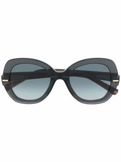 MISSONI EYEWEAR солнцезащитные очки в массивной круглой оправе