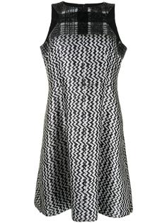 Chanel Pre-Owned платье А-силуэта с узором зигзаг