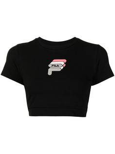 Fila укороченная футболка с логотипом