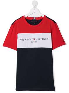 Tommy Hilfiger Junior футболка из органического хлопка с логотипом