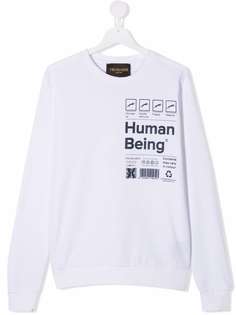 TRUSSARDI JUNIOR футболка с принтом Human Being