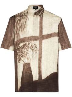 Fendi рубашка Shady Window с короткими рукавами