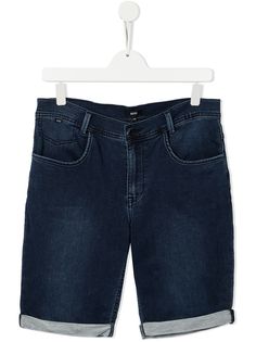 BOSS Kidswear джинсовые шорты-бермуды