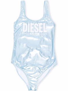 Diesel Kids купальник с эффектом металлик