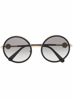 Versace Eyewear очки в круглой оправе с декором Medusa