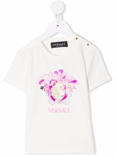 Versace Kids футболка с ламинированным принтом Medusa