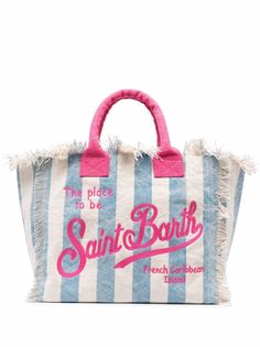 Mc2 Saint Barth сумка-тоут в полоску с логотипом