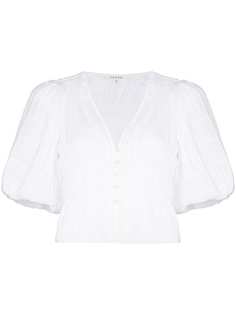 FRAME укороченная блузка Julianne с объемными рукавами