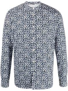 Manuel Ritz рубашка с воротником-стойкой и цветочным принтом