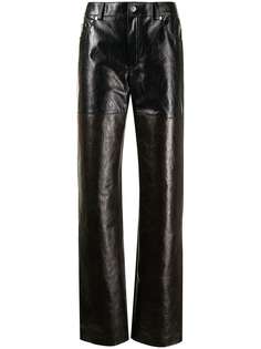 Peter Do брюки Leather Combo