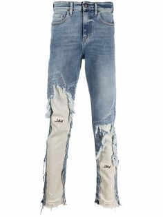 VAL KRISTOPHER узкие джинсы с необработанными краями
