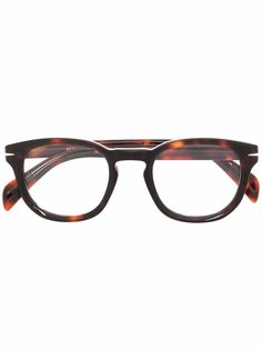 Eyewear by David Beckham очки в круглой оправе черепаховой расцветки