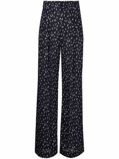 Chloé брюки с графичным принтом и завышенной талией Chloe
