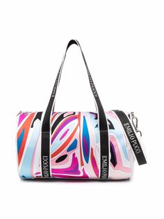 Emilio Pucci Junior пеленальная сумка с абстрактным принтом и логотипом