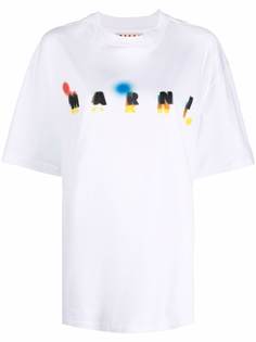 Marni футболка с логотипом