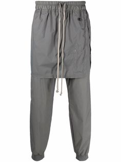 Rick Owens X Champion спортивные брюки Toga со вставкой