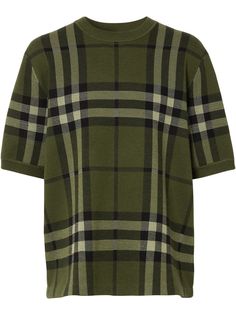 Burberry трикотажный топ в клетку Vintage Check