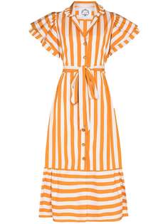 Evi Grintela полосатое платье-рубашка длины миди