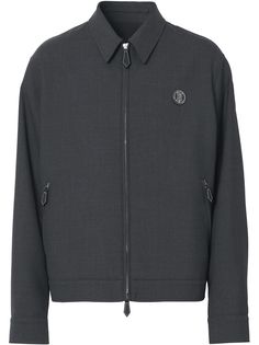 Burberry куртка Harrington с монограммой