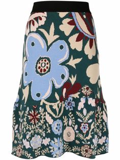 La DoubleJ трикотажная юбка с цветочным принтом