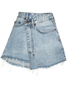 Ksubi джинсовая юбка мини Rap асимметричного кроя