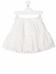 ZIMMERMANN Kids мини-юбка с английской вышивкой