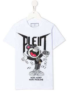 Philipp Plein Junior футболка со стразами
