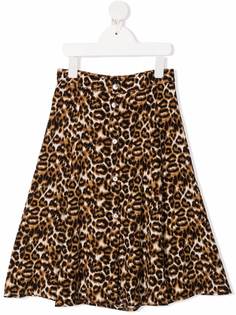 Caffe Dorzo расклешенная юбка с леопардовым принтом Caffe' D'orzo