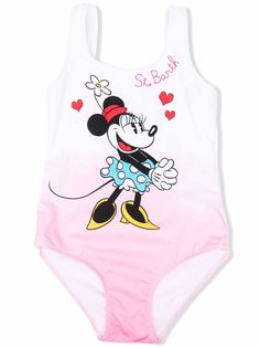 Mc2 Saint Barth Kids купальник Minnie с принтом тай-дай