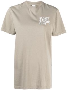 Sporty & Rich футболка с круглым вырезом и логотипом