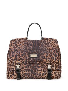 Dolce & Gabbana сумка-тоут Sicily с леопардовым принтом