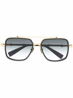 Balmain Eyewear солнцезащитные очки Officier в круглой оправе