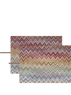 Missoni Home набор из двух салфеток с узором зигзаг