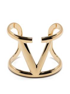 Valentino Garavani браслет-кафф с логотипом VLogo Signature